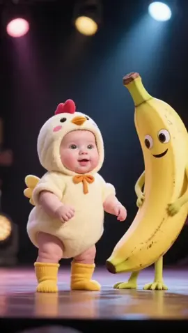 #baby#baile #chicken #banana #bebestiktoks #cutebaby #fyp #usa 