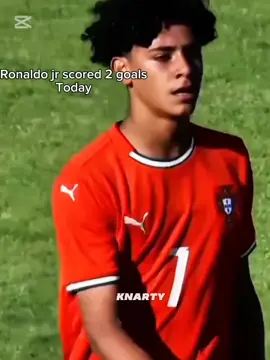 Like father like son 🔥🥶#crisjr #ronaldojr #portugal #goal #today #fyp 