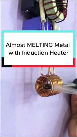 Almost MELTING Metal with Induction Heater #diyelectronics #diyprojects #Tech #lifehacks @gearup.lab 
