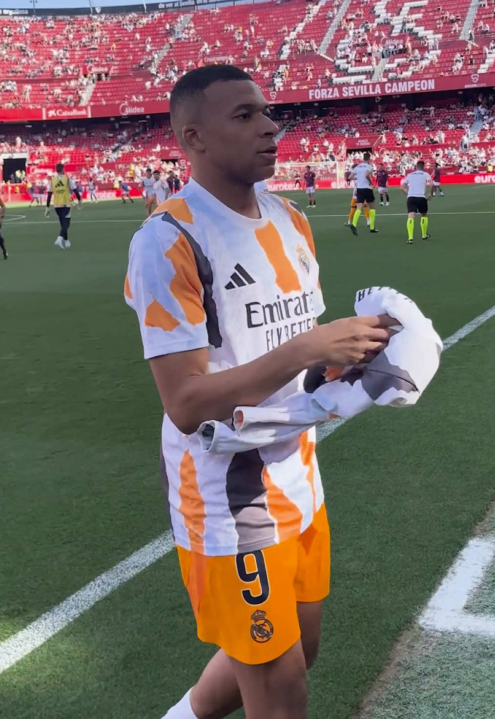 9️⃣ #Mbappe 🧡 #Madridistas 🧡 #SevillaFCRealMadrid #RealMadrid