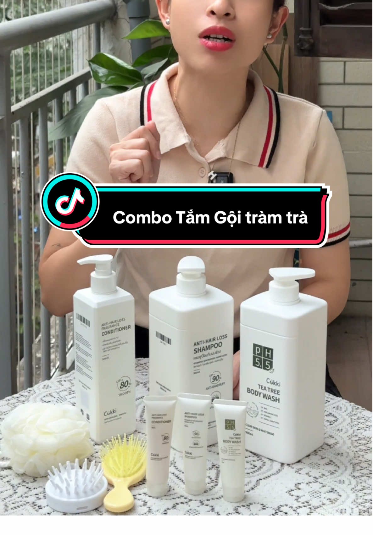 Combo tắm gội tràm trà giá tốt  #ngocngayngan  #ngocbomcam  #suatamtramtra 