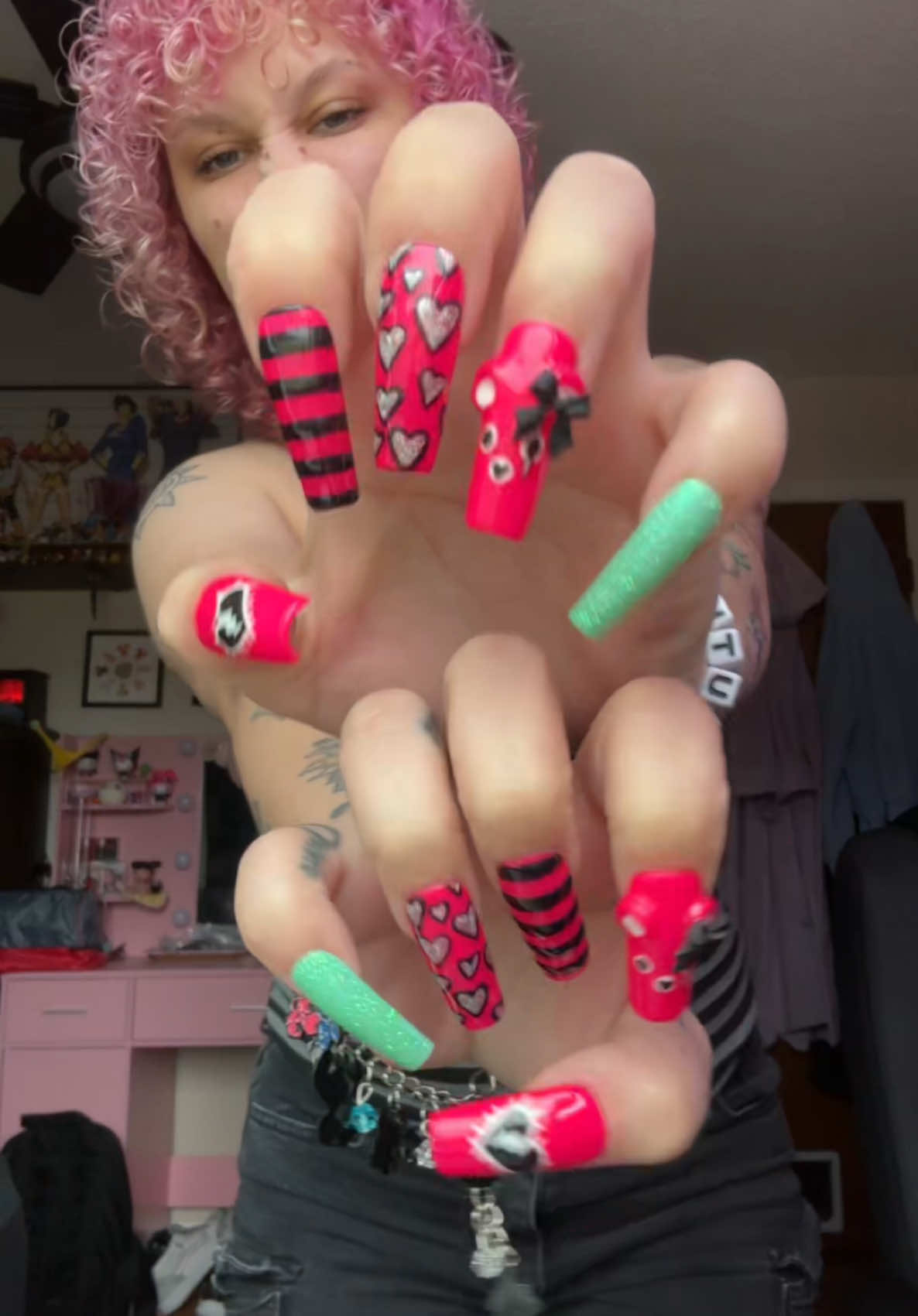 More Fortnite pressons made by meee!! #fortnite #fortnitenails #sydfortnite #pressonnails #nailart #handmadenails 
