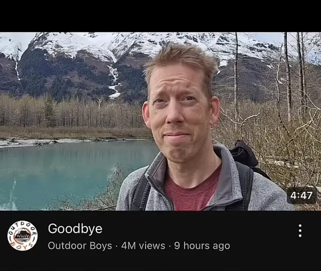 Luke is choosing family over fame. I will always respect him for that. #outdoorboys #lukenichols #camping #nature #fyp #alaska 