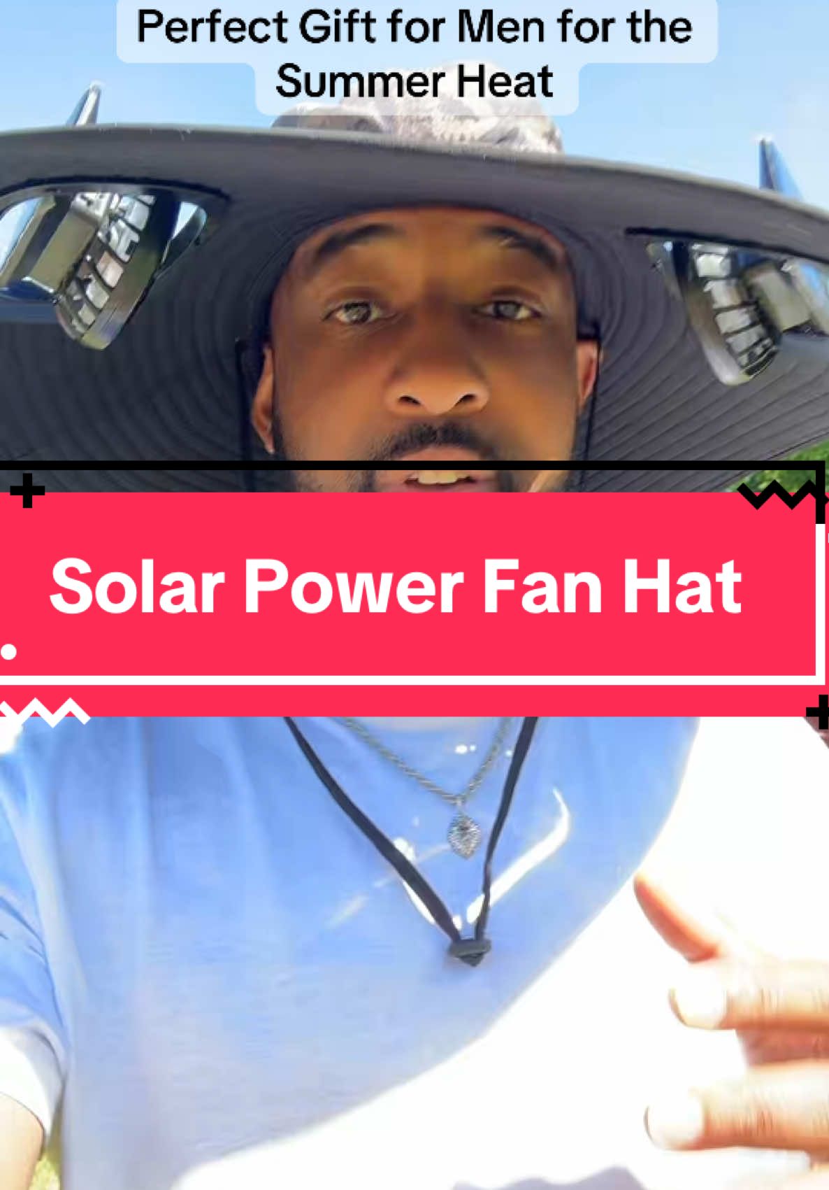 This is a great Father’s Day gift to protect him from the Summer sun! #FathersDay  #fathersdaygift #solarpower #fans #hat #Outdoors #summerheat #giftideasforhim #spotlightfinds #summer2025 