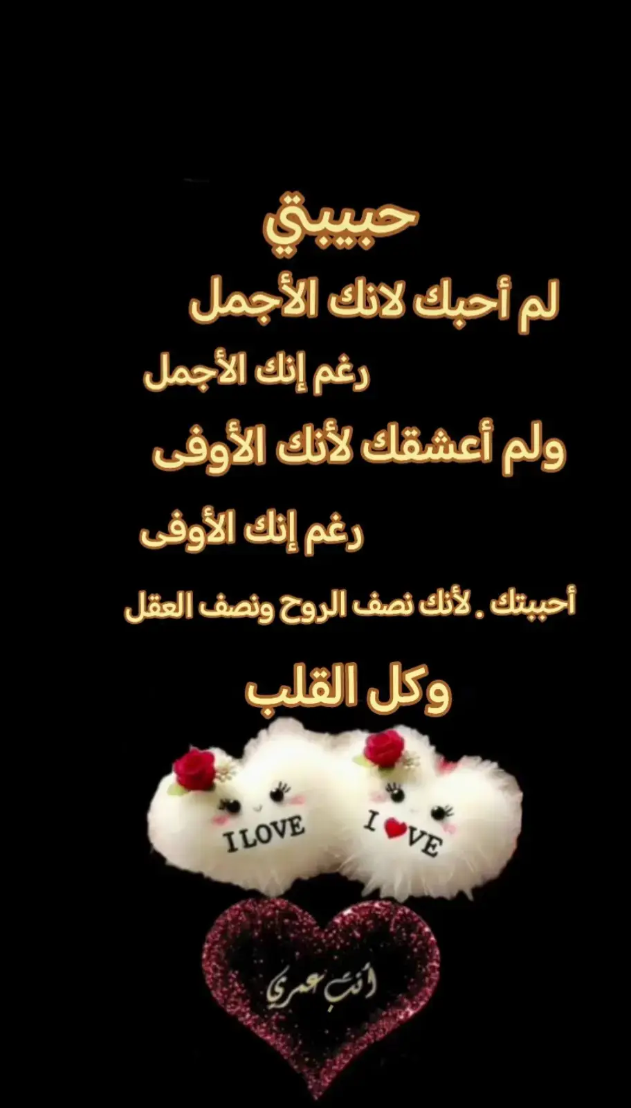 حبيبتي. أحببتك لانك كل قلبي ❤️♥️💓💗❣️ #الحب_الحقيقي_صعب_ننساه🥺♥️ 