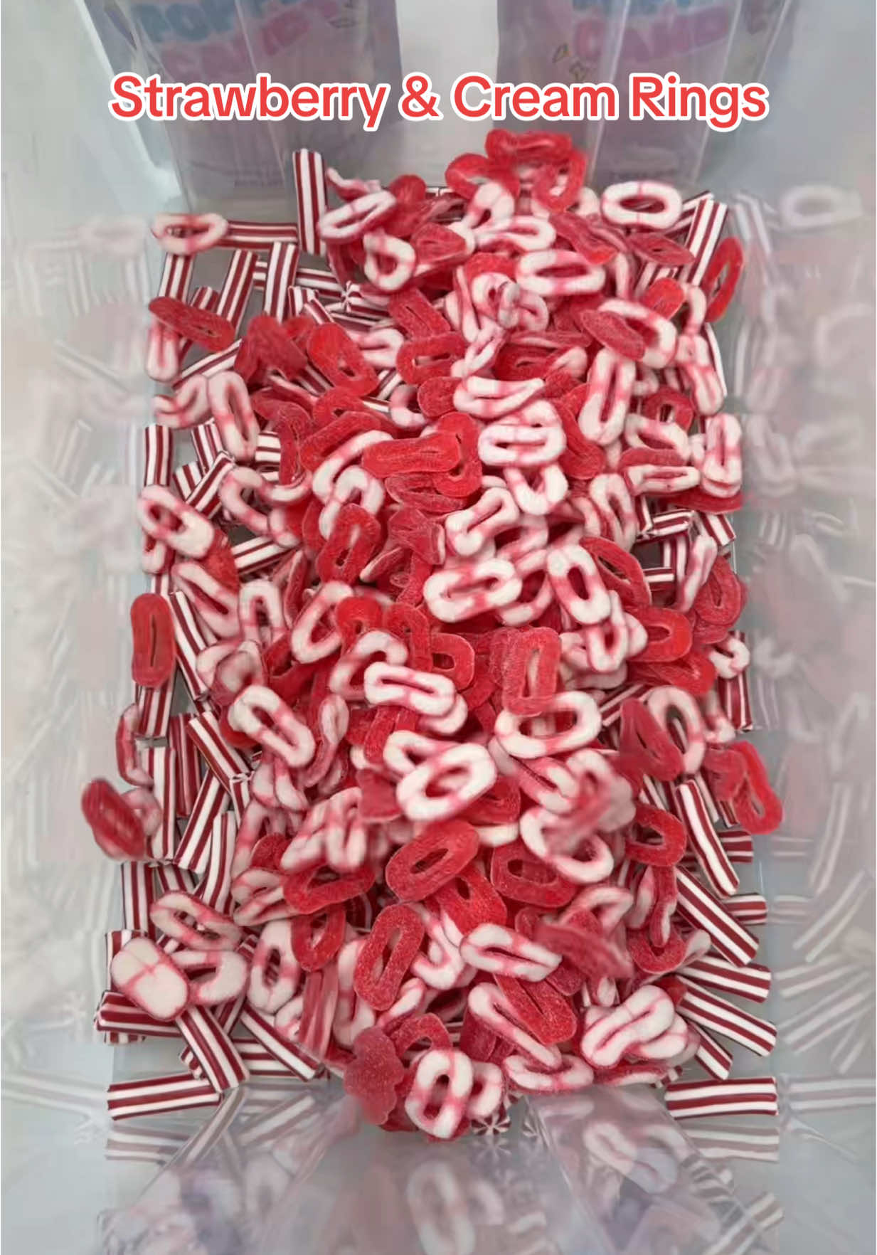 Strawberry & Cream Mix🍓🍦 #strawberriesandcream #red #candy 