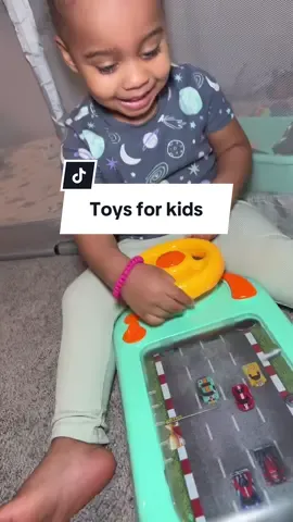 Put the iPad down and put the tablet down and grab this for your kid. This toy is super fun, but also increases hand eye coordination, comes with music, a horn for beeping and different speeds for driving. My daughters absolutely love this. They are two and three. #MomOfTikTok #ParentsOfTikTok #ToysForKids #tiktokshoploveatfistfind 