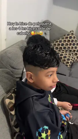 Mi todo 🫶🥰 #fyp yo digo que voy mejorando en el corte de pelo de los niños 🫣 