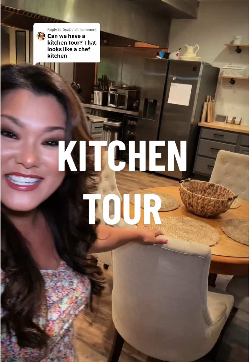 Replying to @Duabchi Here is the kitchen tour 😊 The style won’t be for everyone, but we love it 🫶🏻 It has our literal blood, sweat and tears because getting this house was a nightmare 😅 #dinnerwithme #DinnerIdeas #dinner #cooking #foodprep #Foodie #food #spread #kitchen #kitchentour 