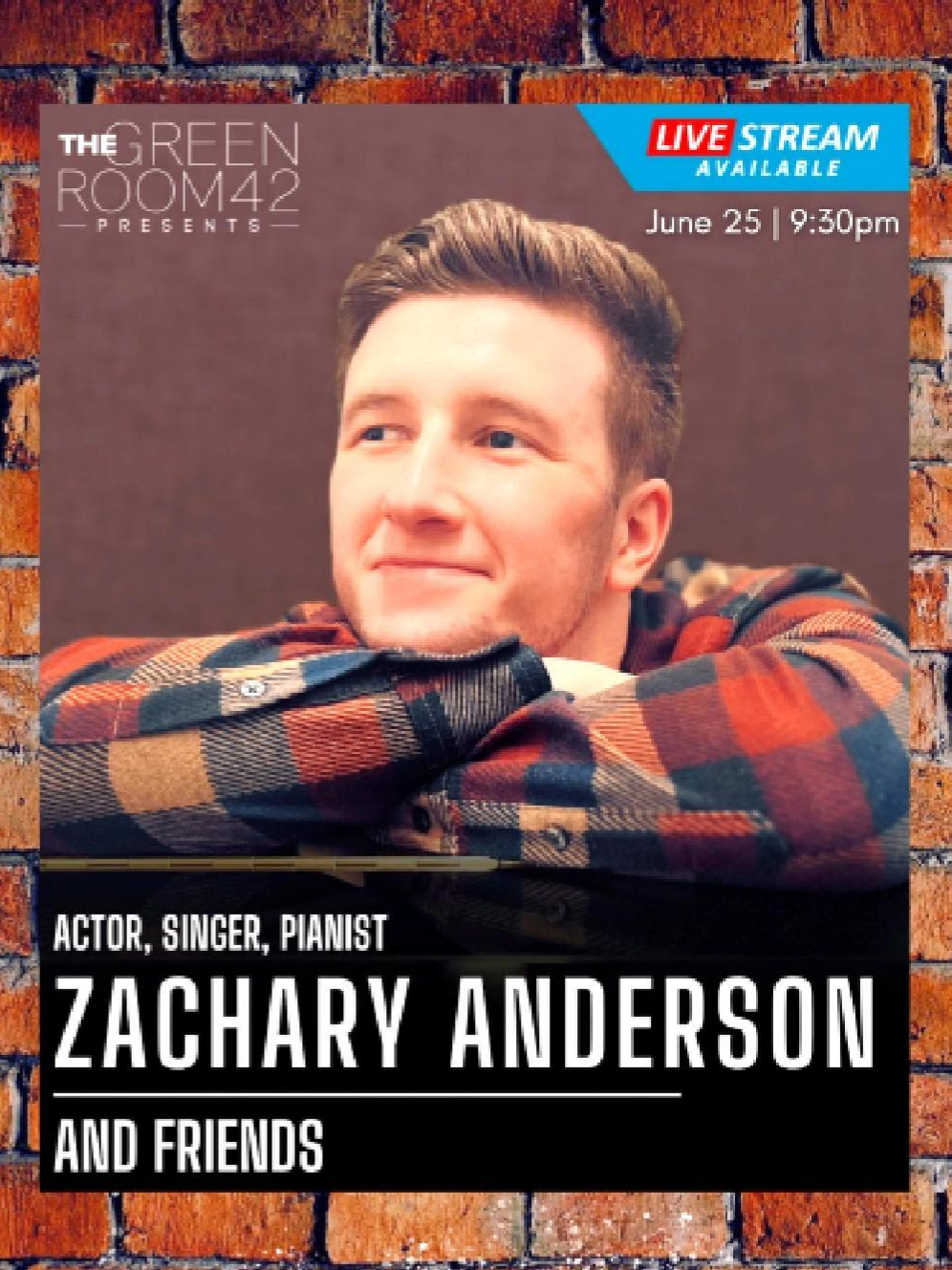 This June 25th 2025 at 9:30PM at the Green Room 42 comes Zach Anderson and Friends!  - Join actor, singer, and pianist Zachary Anderson as he shows off his talented friends and takes you on a journey through his life in music, from Sara Bareilles to Rachmaninoff and all the musical theatre in between. Featuring: Zachary Anderson  Brianna Bauch  Brendon McCray  Jake Wernecke  Samuel Vincent Aubachon and Shaylen Harger  - Tickets on sale now, check the link in our bio ! - #theatre #supportlocaltheatre #newyorkmusic #originalmusic #musicartist #summerofketema #musicaltheatre #newyorkartist #musicaltheatrelife #artist