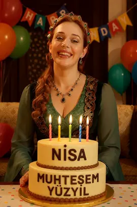 Hürrem Sultan,Nisa'nın doğum gününü kutluyor !  #hürrem #hürremsultan #muhteşemyüzyıl #doğumgününkutluolsun #doğumgünü #kutlama #creatorsearchinsights 