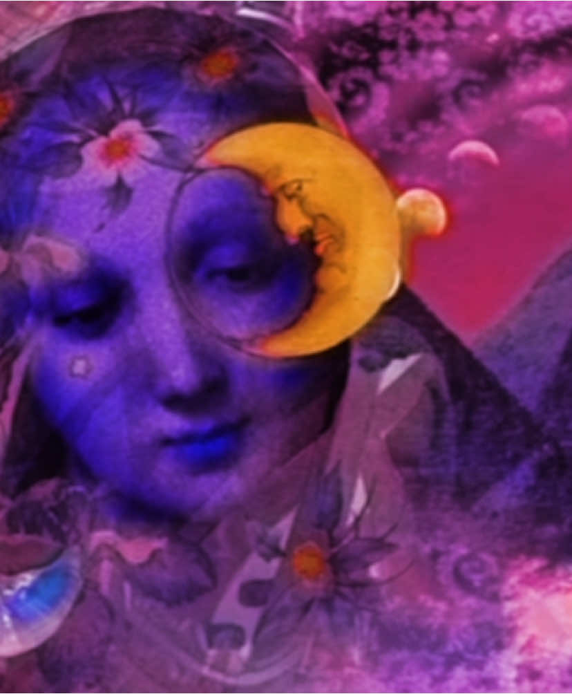 moon witch                                               #witchcraft #purple #feminine #yume2kkiost #greenneonworld #moon #floral #beauty 