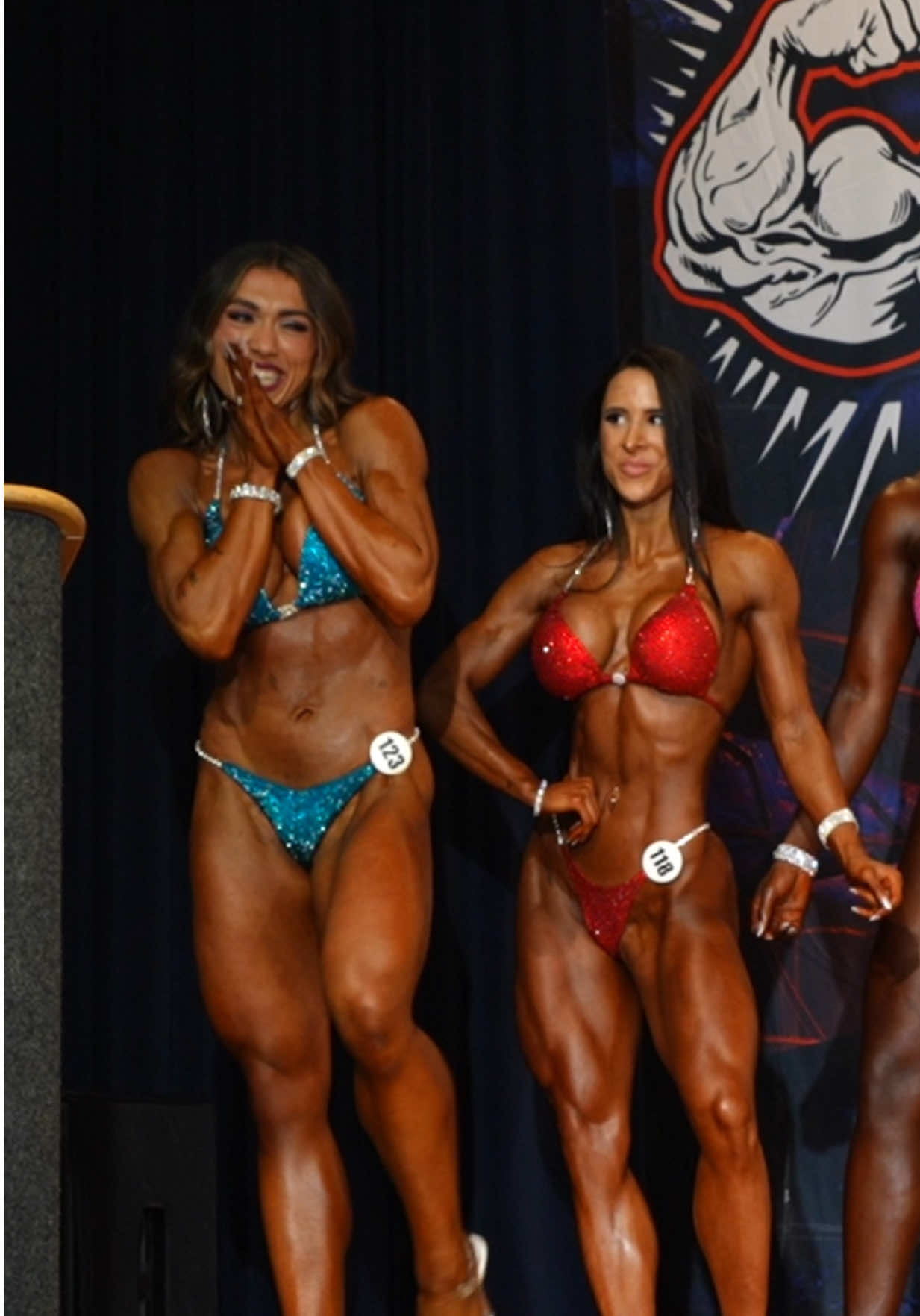 You can tell I was nervous by how much I’m moving my hand in my front pose😂😂