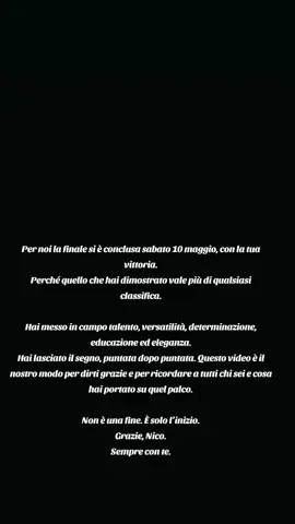 è iniziata la finale ma noi fan di Nico non guarderemo e non voteremo nessuno. Noi non accettiamo che non abbiamo avuto modo di poter votare chi volevamo noi, noi non abbiano accettato il trattamento riservato a Nicoló, volevamo solo avere la possibilità di decidere chi far vincere la categoria canto e il programma. #nicolofilippucci #amici24 