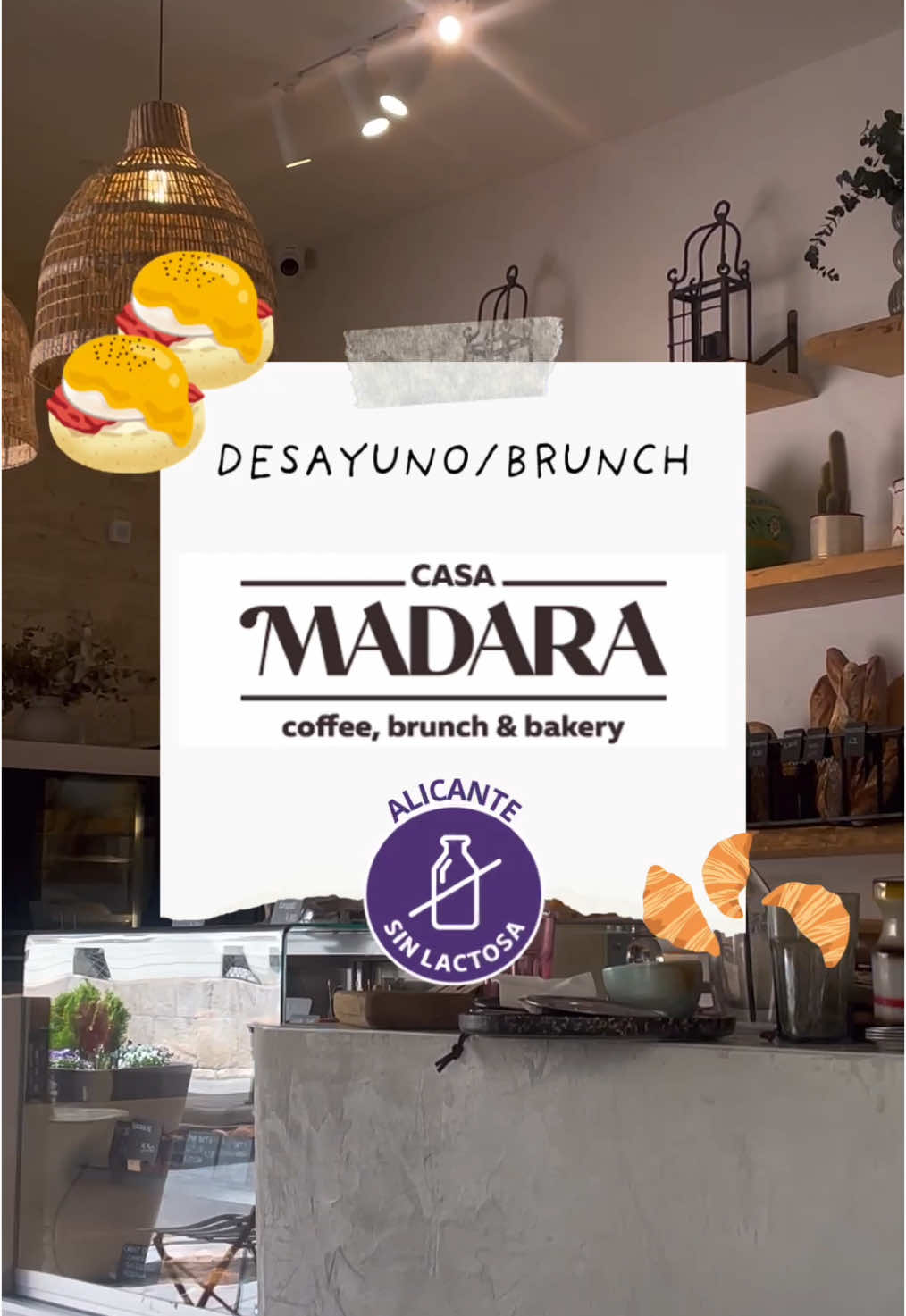 🚫🥛ALICANTE SIN LACTOSA Si eres como yo y a veces sufres para encontrar opciones sin lactosa cuando te apetece salir a comer, ¡tienes que ver esto! 👇 Casa Madara, una cafetería en el centro de Alicante.📍 Lo mejor de todo es que tienen opciones de bollería sin gluten y sin lactosa, aptas para personas veganas.❤️ ➡️Precio: 5-10€ por persona💰 ➡️Lugar: C. de Álvarez Sereix, 1, 03001 Alicante, España 😉 ➡️Valoración personal: 4/5⭐️ El servicio súper amable y el ambiente muy agradable.  #AlicanteSinLactosa #desayuno #brunch #brunchideas #desayunosaludable #SinLactosaEspaña #alicante #españa🇪🇸 #españa #RestaurantesAlicante #FoodieAlicante #ValoracionRestaurante #ComidaSinLactosa #Alicante #sinlactosa #restaurantesingluten #singluten #freelactose #lactose #lactoseintolerant #lactosefree #gluten #glutenfree 