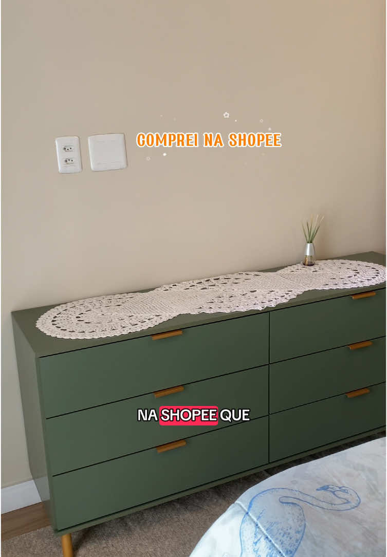 Essa cômoda estava no meu carrinho a tempinho já e esperei pra pagar menos que R$600 nela  #comprasonline #comprasshopee #decorandooquarto #dicasdedecoração 