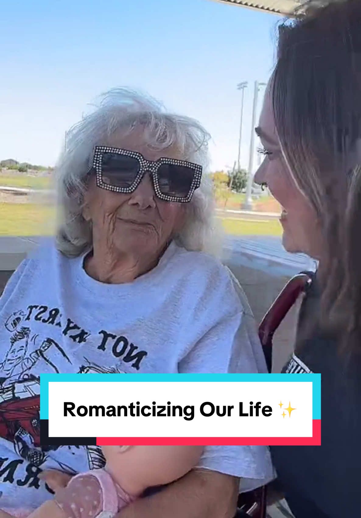 #POV #Romanticize #OurLife #LifeWithGrams #Grandma #BestFriend #duo #Caregiver #Caregiving #ElderCare #AtThePark #Alzheimers #Dementia #Sonic #Arizona 