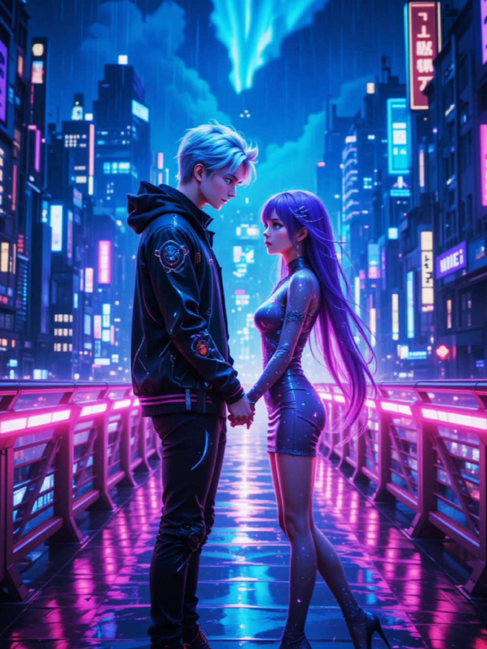 Cute Anime Couple 😍  #tiktokreels #animeedit #animefyp #aiart #song #lyric #music #truelover #loveyou #couple #hug #livewallpaper #animewallpaper 