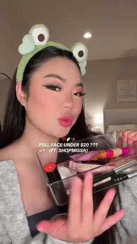 looking gorgeous on a budget!🎀✨ @ShopMissA #missamakeupchallenge #budgetfriendly #makeuptutorial #boujeeonabudget #affordablemakeup  