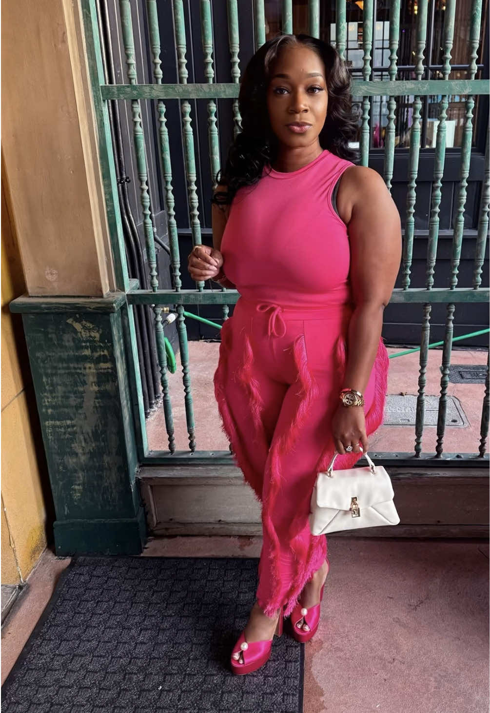 Soft pink vibes, warm glow, and a heart full of grace 💗 Just a Black girl shining in her own light. . . . . . #PrettyInPink 💗 #BlackGirlAesthetic #MelaninOnFleek #SoftGirlEra #FYP #TikTokStyle #OOTD #BlackGirlJoy #SoftLife #TikTokFashion