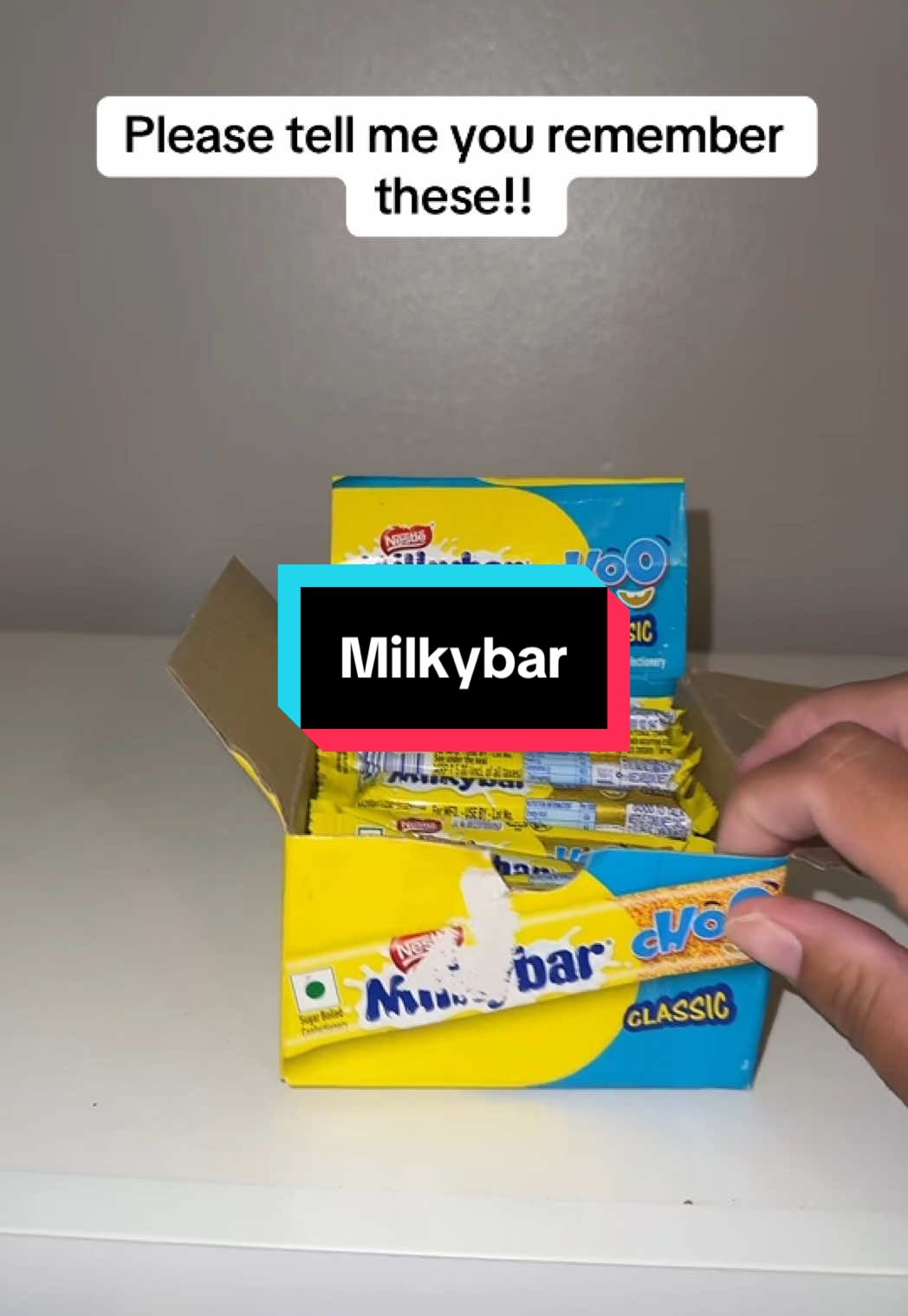 Please tell me you remember these #tiktokmademebuyit #chocolate #tiktokmademebuyit  #milkybar 