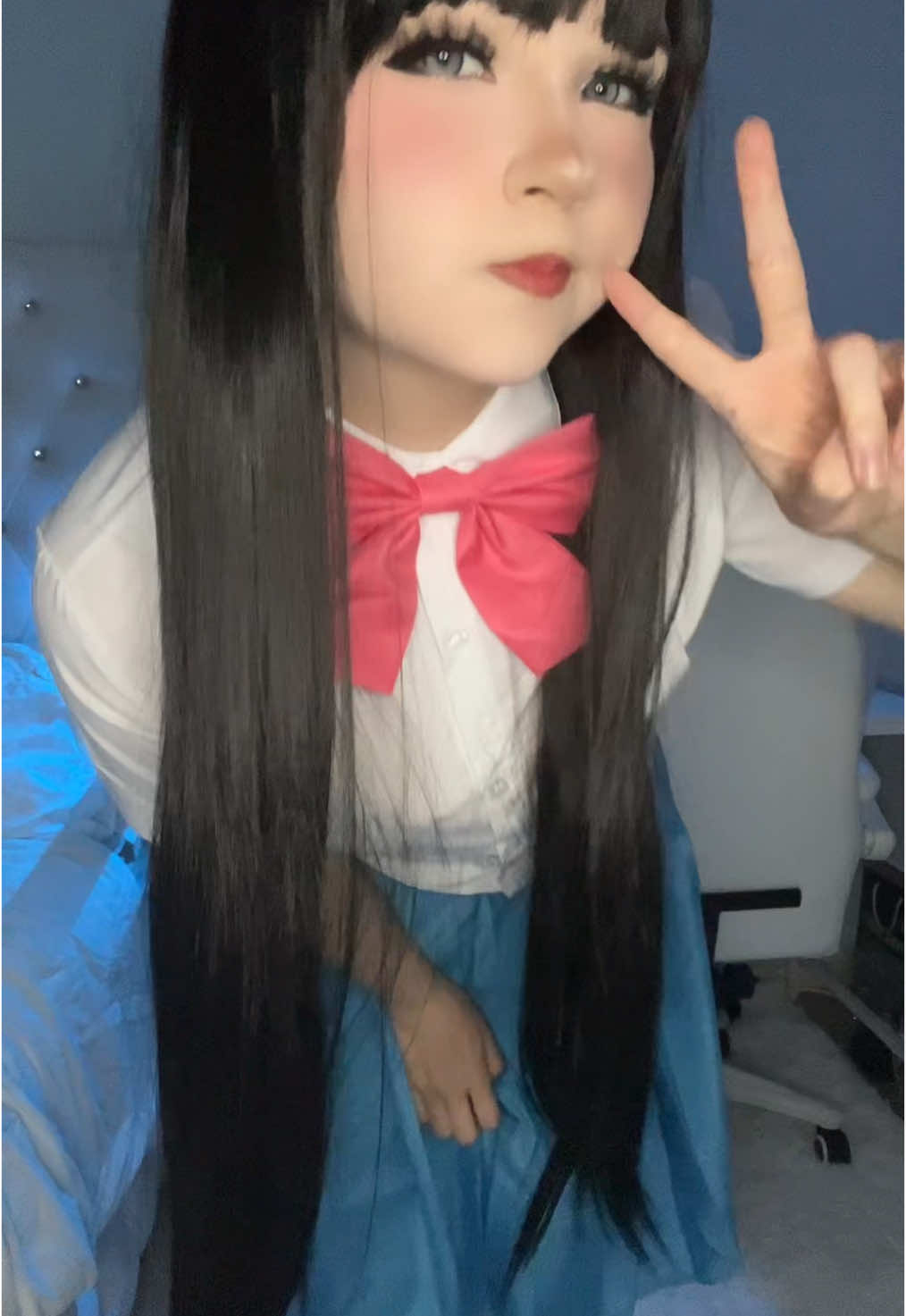 This is so messy I just learned it😭🙏 #sawako #sawakokuronuma #sawakocosplay #sawakokuronumacosplay #kiminitodoke #kiminitodokecosplay #frommetoyou #frommetoyoucosplay #cosplay #anime #cosplaygirl #cosplayfyp #cosplaydance 