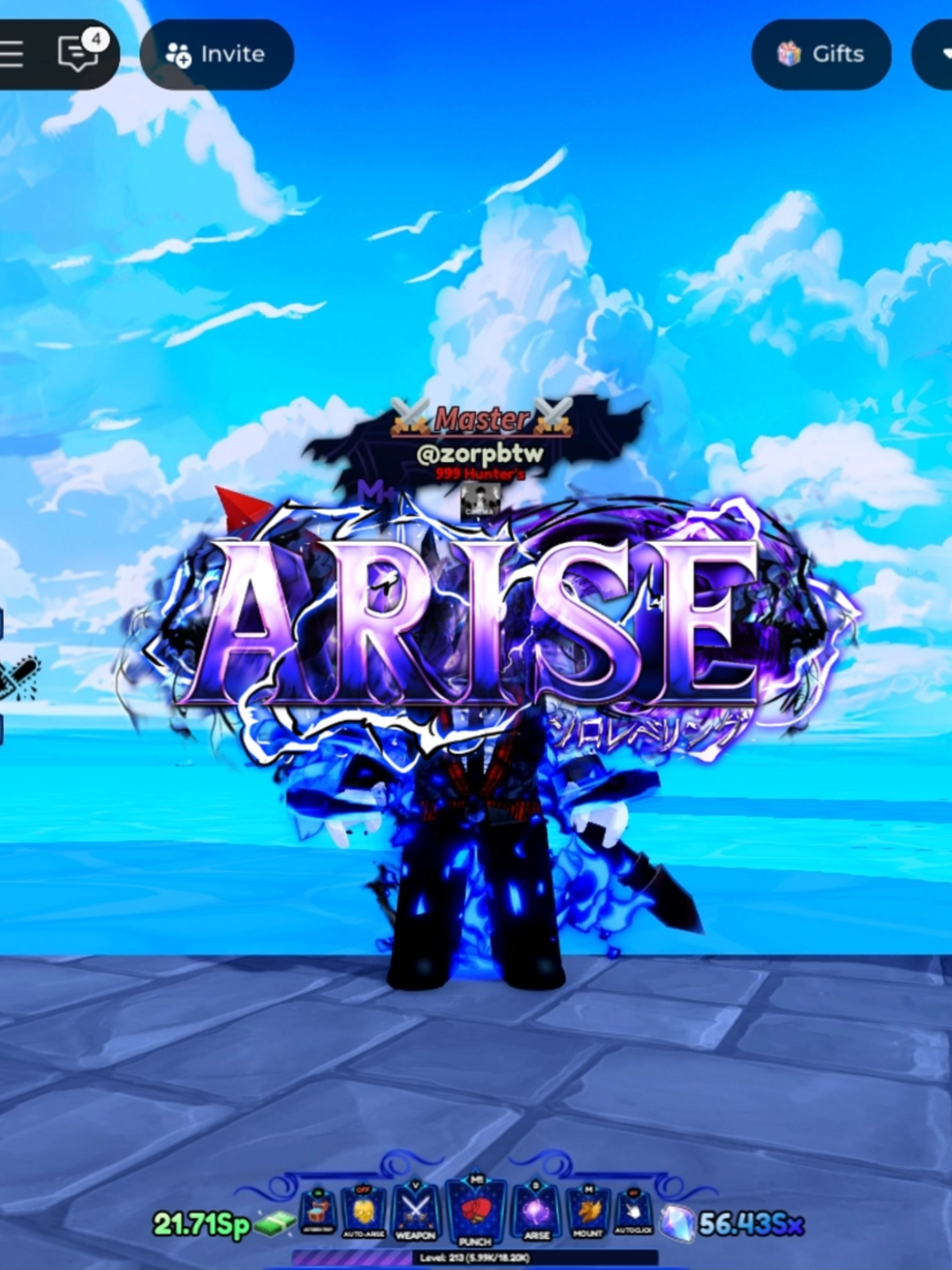 Pedang terkuat di Arise Crossover #Roblox #AriseCrossover #SoloLeveling #Nazorp