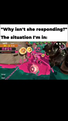 I get text messages during the worst time so while playing this. #splatoon #splatoon3 #fypシ #fyp #salmonrun 