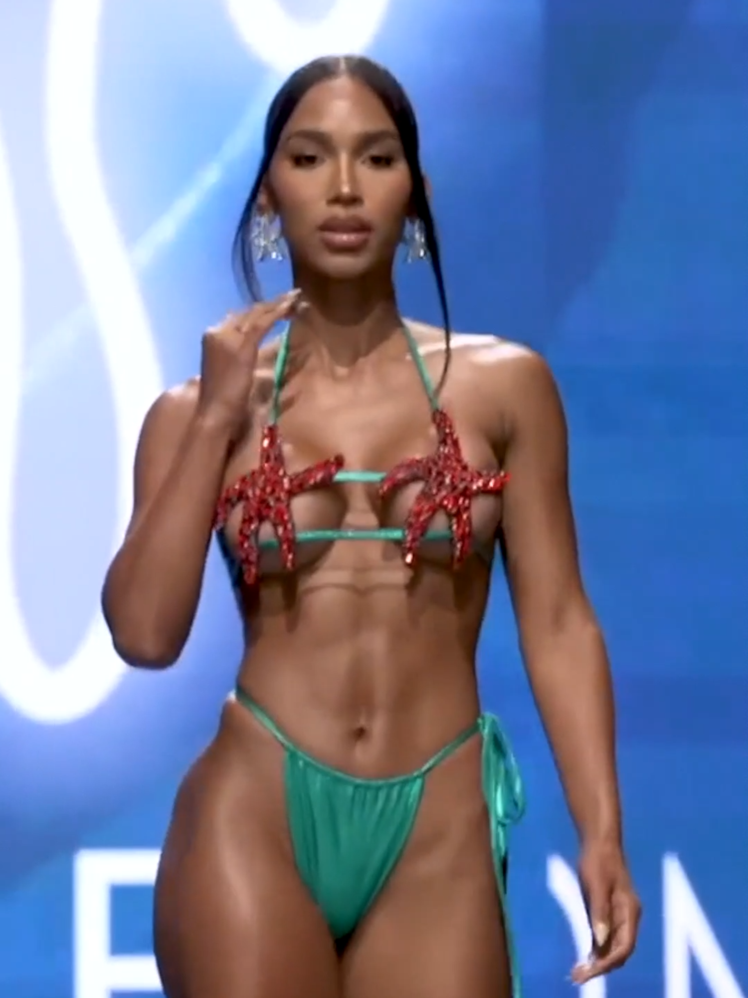 Fakebody: Pink Melon Swim at Miami Swim Week  #summer2025 #bikini2025 #fakebody #fakebodyy⚠️ #beach #model #bikinimodel #fashion #fashiontiktok #swim #moda #trends #trendy #teamwork #body #bikini #hot