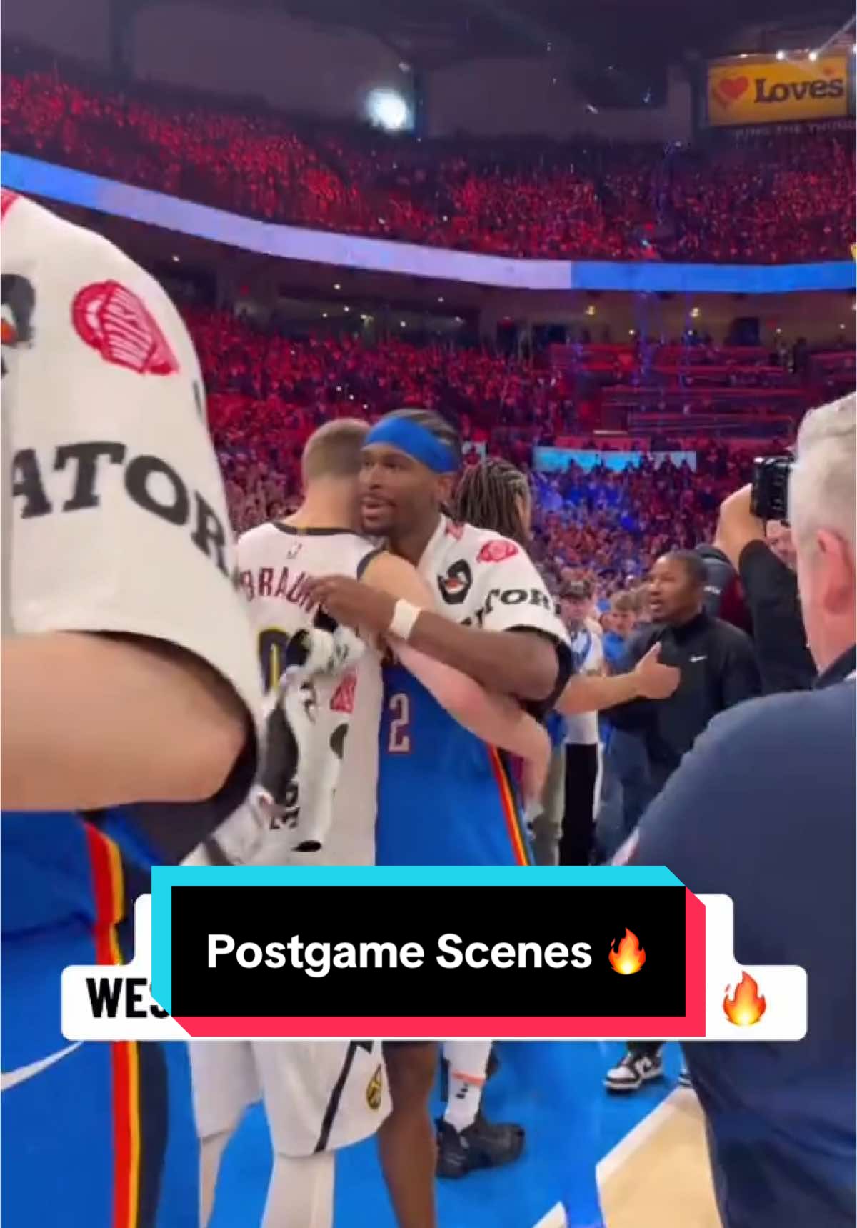 Postgame scenes from Game 7 🏀 #NBA #NBAPlayoffs #Basketball #OklahomaCityThunder #DenverNuggets 