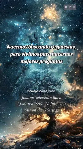 ¿Para qué existimos realmente? Reflexiona sobre el propósito de la existencia mientras suena Air in G de Bach, una de las melodías más profundas y conmovedoras jamás compuestas. Detente, respira… y escucha. #Reflexión #FrasesQueInspiran #AirInG #Bach #MúsicaClásica #ShortMotivacional #FrasesDeVida #PropósitoDeVida #MomentoDePausa #MenteYAlma #TocaElAlma #PiensaDiferente #MúsicaParaElAlma #VozInterior #VideoReflexivo #barroque #bach #ronaldpescoran 