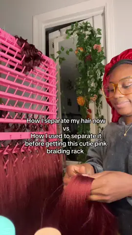 I would literally separate some hair after each braid. It was so time consuming  #braider #musthaves 