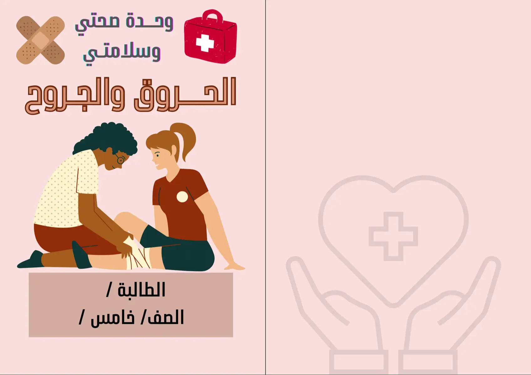 #وحدة صحتي وسلامتي #اسرية# الحروق والجروح#خامس #الترم الثالث#