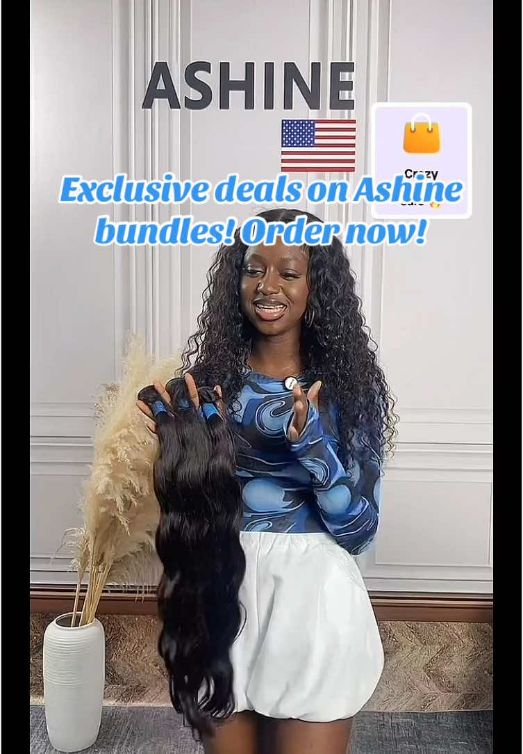 Exclusive deals on Ashine bundles! Order now! #blackgirlmagic #hairtok #rawhair #hairbundles #haircare #LIVE #TikTokLIVE #LIVEhighlights #haircaretip #wigtok