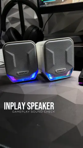 Inplay MS003 Mini RGB Speakers 3D Surround, Shocking Bass Boost, USB+ 3.5mm Port for Laptop/Desktop Audio #inplay #inplayspeaker #minispeaker #desktopspeaker #fyp 