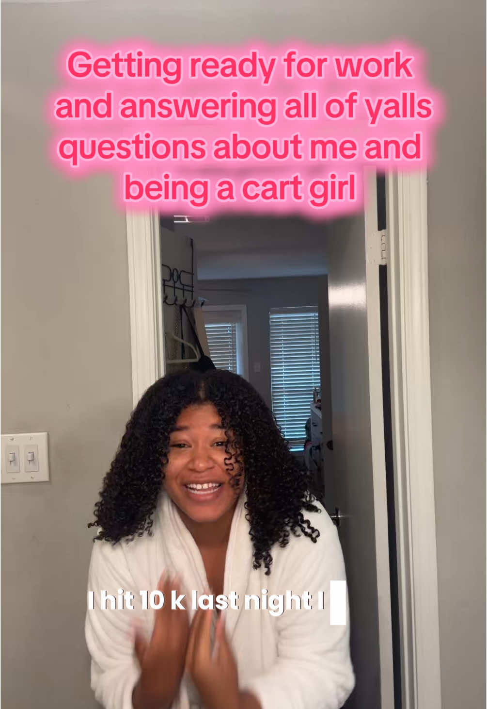10,000 people follow me?!? ME?!? Call me lame idc I think it’s so cool! I hope i answered all the questions!! If you have anymore feel free to ask in the comments #BlackTikTok #10kfollowers😭😭😭😭 #getreadywithme #grwm #cartgirl #bevcartgirl#beveragecart #bevcarttiktok #bevcartbabe #blackcartgirl 