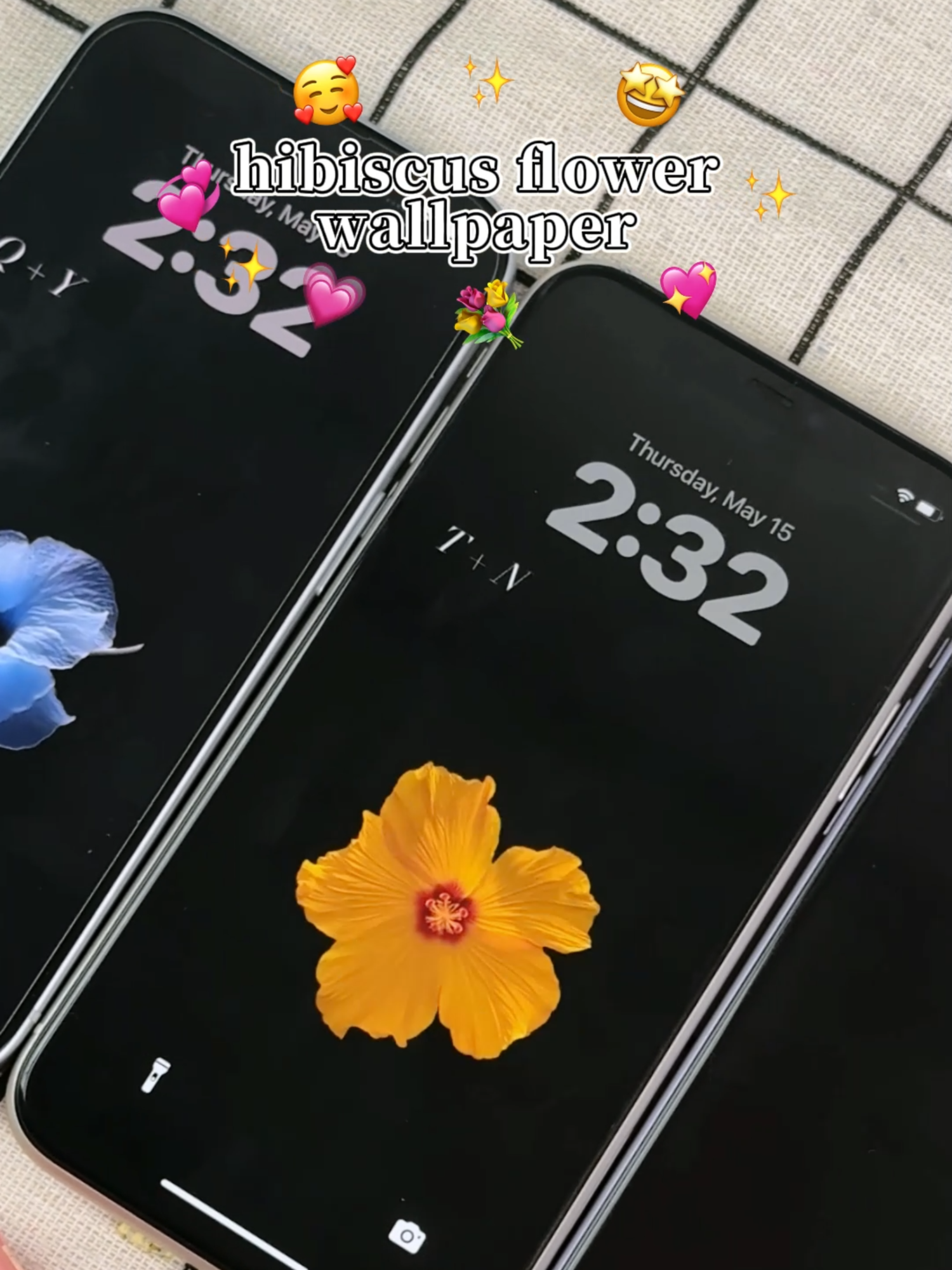 Customized Aesthetic Hibiscus flower wallpaper with name/initials #iscreen#iscreenwallpaper#diywallpaper#initial#initials#letter#wallpaper#namewallpaper#ロック画面#壁紙#fyp#besties#matching#flower#viral#foryoupage#bsf#cute#trend#hibiscus