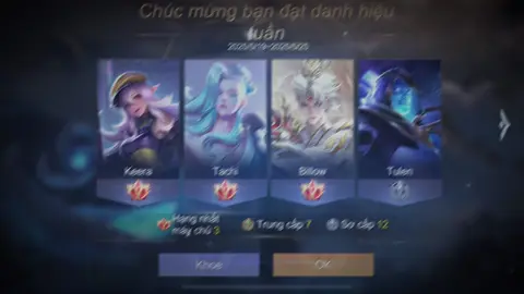 comeback bxh billow keera#lienquanmobile #xh 