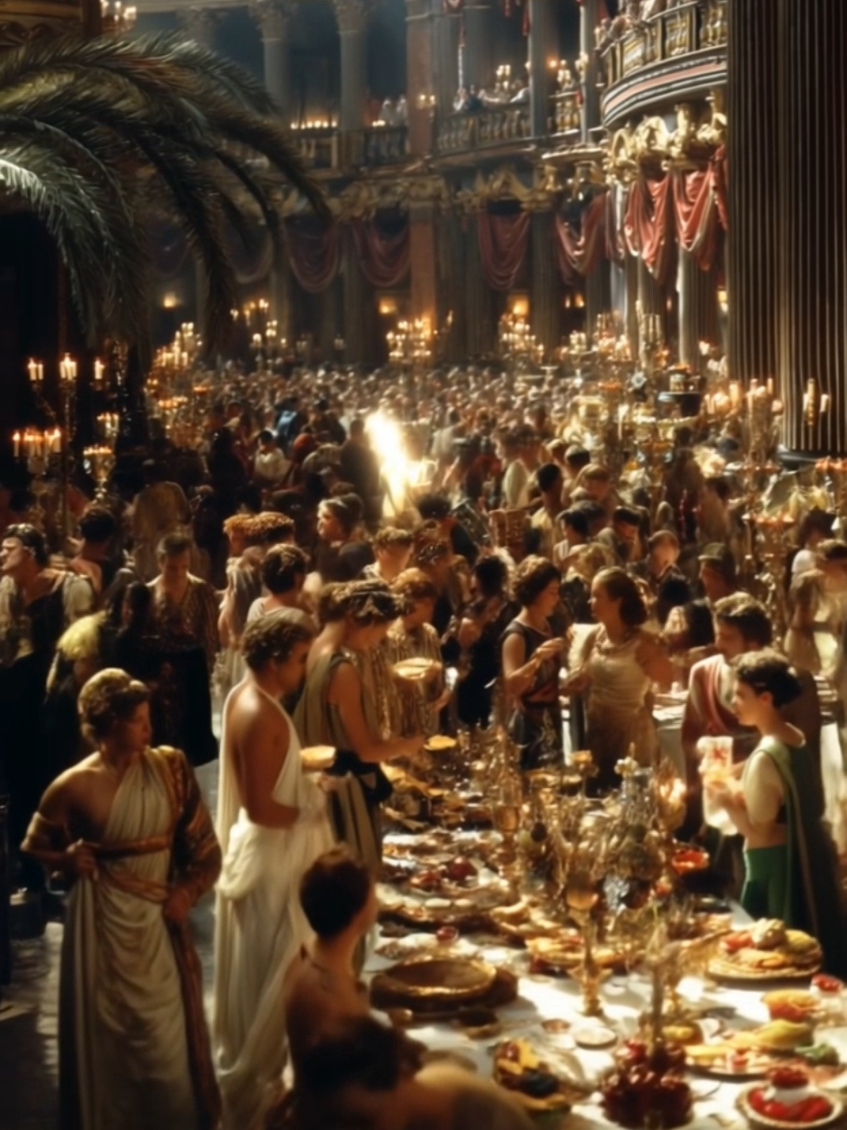 Julius Casear's party of the year at the palace in Rome.. Ai can get us in next year.  You in? #emperorparty #romanpalace #romans #romanemperor #juliuscaesar #romanlife #creatorsearchinsights 
