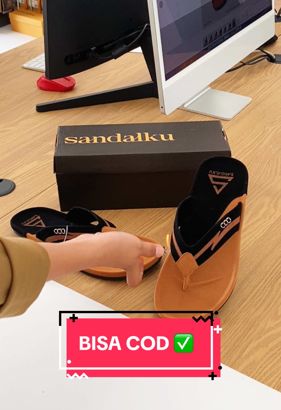 Sandalku ATX TAN | BISA COD | FREE ONGKIR 