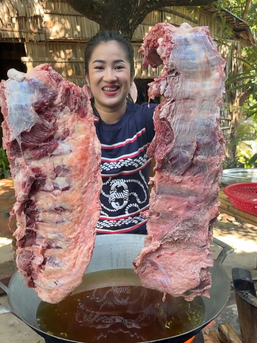 Yummy beef ribs cooking ❤