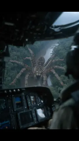 POV: You’re in a military chopper over the Amazon… and this crawls into view 🕷😱 Recon log — Sector 11, Amazon interior. Initial scans showed abnormal movement between canopy layers… Then the forest opened up. And we saw it. A spider — the size of a military jeep — crawling from the treetops into the riverbank. 🕷🌊 Dark red body. Eight limbs like thick tree trunks. The undergrowth shifted with every step. Water birds scattered. Monkeys screamed and fled. <<radio static>> 🗣 “Command, this is Eagle-3 — we’ve got visual confirmation of G-Class lifeform. Coordinates incoming.” Gunner is recording. Pilot’s circling for a clean shot. But it just stopped… and looked up at us. Like it knew. We’re uploading footage to HQ now… Whatever’s living in this jungle — it’s not alone anymore. Comment “GET OUT NOW” if you'd call for extraction immediately 🚁😬 Comment “BURN IT ALL” if this is your worst nightmare come to life 🔥🕷#fyp #amazon #jungle #spider #giant #monster 