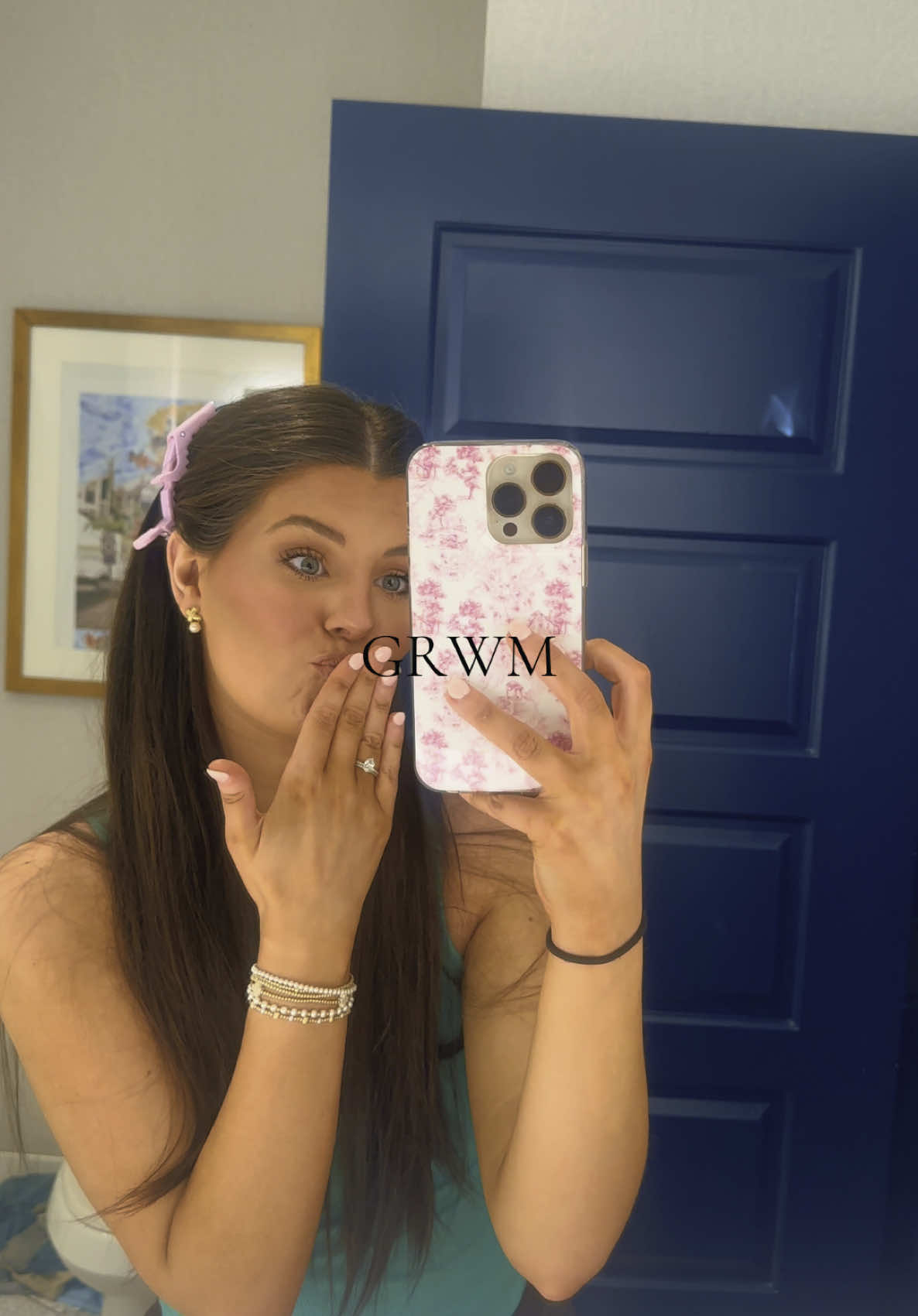 a little grwm from the weekend 🩷 💄 #grwm #makeup #makeuptok 