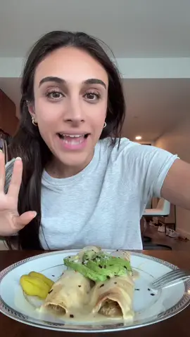 Easy dinner green chili chicken enchiladas 