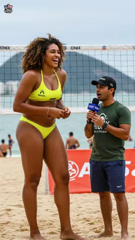 Interview With Tallest Female Brasilian Volleybal Player! 😮 #tallgirl #tallwoman #tallestgirl #sport 