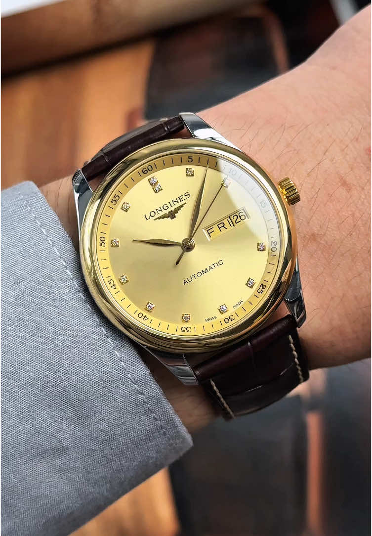 Đồng hồ #Longines master 💎 dial vàng champagne chải tia tuyệt đẹp  #donghothuysi #dongholongines #longinesmaster #dongho #donghonam #donghochinhhang #longineschinhhang #xuhuongtiktok2025 #donghosangtrong #donghodangcap #L27555373  