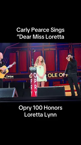@Carly Pearce debuted “Dear Miss Loretta” at the Opry long before it was released on record, and was one of the first songs I ever heard her perform the first time that I saw her live!#carlypearce #countrymusic #opry #grandoleopry #opry100 #lorettalynn #nashville #kentucky #dearmissloretta 