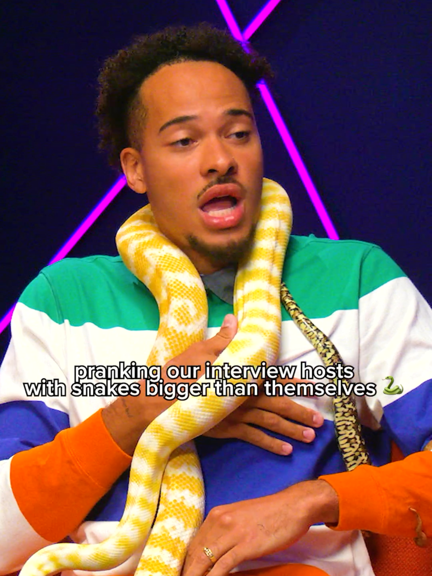 Marshmellow is friend-shaped 👀 #SquirmSessions with @mitchell_coombs  🐍🕷️  on #RESAY link in bio 🔗