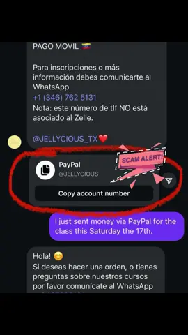 Alerta a toda mi comunidad, no abras ningún enlace de pagos porque es FALSO! #alerta #falso #jellycious #jellycious_tx #clasesonline #cursosonline #emprendimiento 