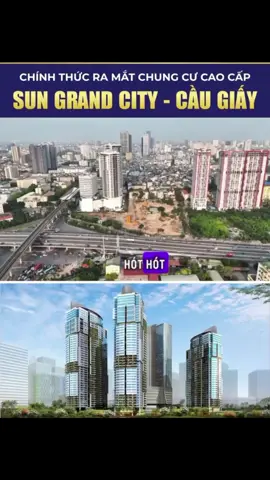 💥CHUẨN BỊ RA MẮT CHUNG CƯ SUN GRAND CITY CẦU GIẤY 🔹 Tên dự án: Sun Grand City Cầu Giấy 🔹 Chủ đầu tư: Tập đoàn Sun Group 🔹 Vị trí: Ngã tư Xuân Thuỷ - Phạm Hùng  🔹 Quy mô: Gồm 5 tòa tháp cao 45 tầng với thiết kế hiện đại, tối ưu ánh sáng và không gian sống đẳng cấp 🔹 Sản phẩm: 👉 Căn hộ 1PN: ~50m² 👉 Căn hộ 2PN: 65 – 74m² 👉 Căn hộ 3PN: 99 – 109m² 👉 Căn hộ 4PN: 130 – 142m² 👉 Penthouse: 141 – 232m² 🔹 Tiện ích vượt trội: ✅ Trung tâm thương mại, rạp chiếu phim, bể bơi bốn mùa ✅ Vườn treo, lối dạo bộ, khu vui chơi trẻ em ✅ Phòng gym, spa cao cấp, lounge sang trọng ✅ An ninh đa lớp 24/7  #suncaugiay #chungcu #chungcusuncaugiay